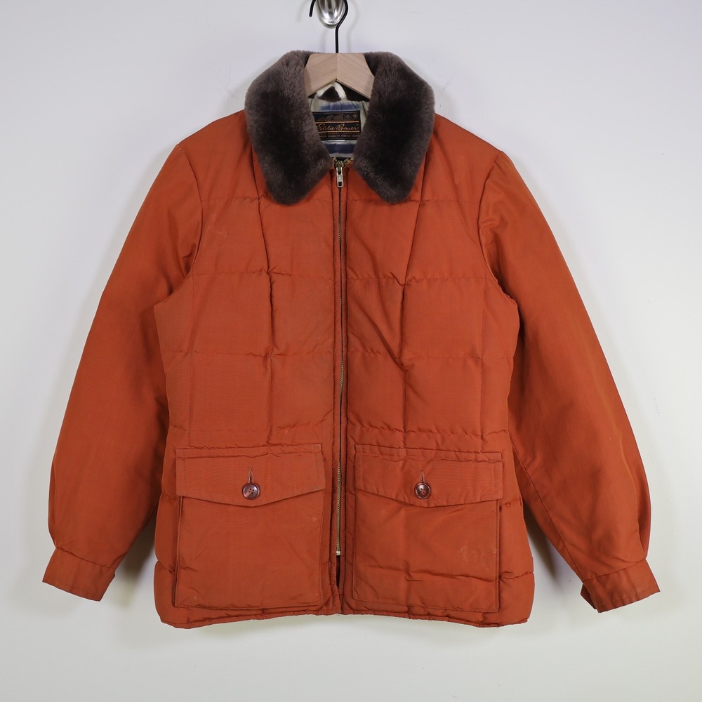Vintage 70s Eddie Bauer Lady Yukon‎ Goose Down Quilted Puffer Jacket M Skyliner